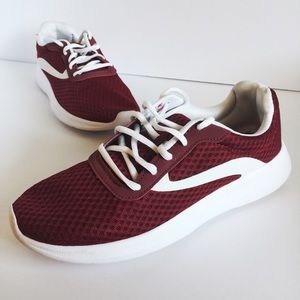 Athletic works | red memory foam cloud sneakers